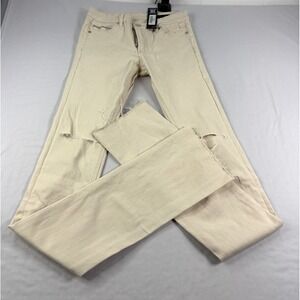 Rockstar Original Jeans Mens Size 30 Beige Super Stacked Flare NEW